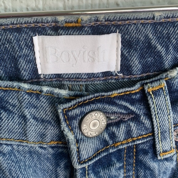 Boyish The Billy High Rise Skinny Denim Button Fly Jeans sz 25 - Picture 7 of 11